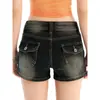 Shorts de mezclilla retro americanos para mujer, nuevo estilo primavera-verano 2026, ajustados, elásticos, ajustados, de línea A, hot pants
