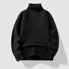Comércio Exterior Outono e Inverno Veludo Aconchegante Malha Masculina Cor Lisa Gola Redonda Malha Peça Única Veludo Simples Malha Masculina