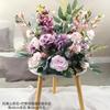 Lujo ligero de alta gama nueva boda maceta de flores artificiales flor pasarela camino guía flor flor de fondo de escenario flor de mesa flor de seda acabada