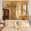 Fondo de Tela Colgante Tela de Fondo Paisaje Dormitorio Mesita de Noche Papel Tapiz Tela Decorativa para Pared Lienzo Dormitorio Casa de Alquiler Póster Tela Pintura Colgante