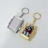 Espejo de Metal con Tapa abatible, Acero Inoxidable, Doble Cara Cóncava, Llavero, Espejo de Maquillaje con Patrones Imprimibles por Transferencia de Calor