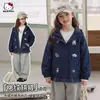 Casaco de Outono para Meninas 2026 Novo Estampa de Desenho Diário Outdoor Esportivo Casual Estiloso Peça Externa