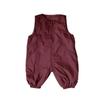 Macacão de Suspensório com Zíper Três Provas Sem Mangas para Meninos e Meninas Roupa Externa Calças Moda Casual Outono e Inverno com Forro de Fleece