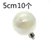 Pelota Transparente de Plástico Iridiscente Galvanizada Pelota de los Deseos Bola de Cristal Decoración para Pastel de Cumpleaños Adorno para Hornear Paquete de 10
