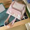 Bolsa de Ombro Escolar Fofa Estilo Japonês para Mulheres, Bolsa Transparente com Boneca de Anime, Bolsa Transversal de Grande Capacidade para Meninas