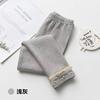 Leggings de Primavera e Outono para Meninas, Calças Outerwear Infantis Estilosas e Modernas Coreanas com Acabamento em Renda e Pérolas