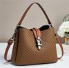 Bolsa Feminina Nova Moda de Rua Inverno 2022 Bolsa Saco Casual Fashion Bolsa de Ombro Feminina Estampada em PU
