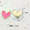Accesorios de joyería DIY, colgante de aleación de aceite en forma de gota, flor de cinco pétalos, lápiz labial de amor, collar, pulsera, colgante, llavero