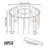 Freidora de Aire con Parrilla Transfronteriza Horno Doméstico Barbacoa Vertical Brochetas de Acero Inoxidable Brochetas para Parrilla