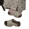 Sandalias Birkenstock de suela gruesa súper populares para mujer, perfectas para usar al aire libre en verano, sencillas y cómodas, ideales para vacaciones en la playa, sandalias de playa de una tira