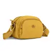 Transfronteiriço 2026 Novo Modelo Simples Versátil Moda Leve Multicamadas Bolsa Transversal Tecido de Nylon Pequena Quadrada Bolsa de Ombro Tendência