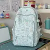 Versión Coreana de Mochila de Dibujos Animados Ins para Mujer 2026 Verano Nuevo Nicho Linda Graffiti Casual Ligera Mochila de Viaje
