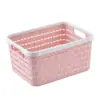 Cesta de almacenamiento apilable de plástico PP para cocina, cesta para acabar verduras y frutas, cesta de almacenamiento para ropa de cambio de baño
