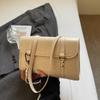 Nueva Moda Trendy Bolso Casual Simple 2026 Invierno Retro Casual Bolso Cruzado de un Solo Hombro Bolso Cuadrado Pequeño para Mujer