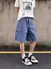 Shorts Deportivos Versátiles de Cargo para Hombre, de Verano, Estilo Retro, Holgados, Tallas Grandes, Multibolsillos, de Longitud Media, Pantalones Rectos de Cinco Puntos