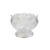 Candelabro de cristal transparente, cuenco de lámpara de aceite, adoración a Buda, lámpara larga, lámpara de aceite, loto, cera, mesa, portavelas de Buda, decoración