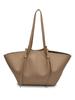 Bolsa de Grande Capacidade para Mulheres Verão 2025 Novo Estilo Simples e Versátil Bolsa de Ombro Único com Asas para Trabalho e Deslocamento Bolsa Tote