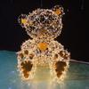 Luces LED Personalizadas con Forma de Oso de Peluche del Fabricante, Luces Decorativas Brillantes de Animales de Dibujos Animados, Luces de Paisaje, Luces de Exterior