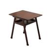 Mesa Pequeña Mesa de Centro Mesa de Té Apartamento Pequeño Madera Maciza Estilo Chino Nuevo Sala de Estar Balcón Combinación Casual de Mesa y Silla Mesa Cuadrada Pequeña
