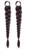 Trenzas de Peluca para Mujer, Trenzas Laterales, Trenzas de Boxeadora Naturales Esponjosas, Trenzas de Peluca, Colas de Caballo, Pelucas de Doble Cola de Caballo Estilo Chino Nuevo