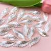 Perla Imitación Perla Perlado Hoja Fina Acrílico Hecho a Mano DIY Estilo Antiguo Pasador Cabeza Escalonada Diadema Pendientes Pieza de Flor Pasador Niña