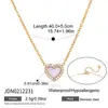 Collar de acero inoxidable Jieding europeo y americano con colgante de amor con sentido avanzado, cadena de clavícula, joyería de acero de titanio, collar transfronterizo