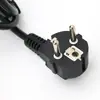 Cable de alimentación de enchufe de uno a dos estándar alemán personalizado Cable de alimentación con enchufe estándar europeo Cable de extensión Enchufe de doble enchufe Cable