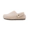 Sapatos de Algodão Peludos Quentes para Mulheres 2026 Novo Estilo de Inverno com Solas Grossas, Meio Chinelos Fechados para Exterior de Uso Duplo Estilo Birkenstock