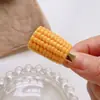 Pinza Creativa Divertida Fruta Pinza para el Cabello Pollo Frito Simulado Pinza Lateral Tocado de Verdura Rara Pinza Lateral Pinza de Pato