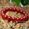 Pulsera de ágata roja de jade 6-20MM pulsera de cuentas puesto de lugar escénico transmisión en vivo pulsera de ágata de jade pulsera de cuentas redondas
