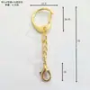 Pequeño llavero colgante de aleación de zinc con hebilla C, accesorios de cadena con hebilla C, accesorios para llavero de joyería DIY, fábrica en stock