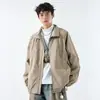 Ropa de trabajo exterior moderna y a la moda, chaqueta casual simple de manga larga para jóvenes, adecuada para primavera y otoño, versátil para el uso diario y cortavientos