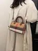 Bolso de Hombro Grande para Mujer Nuevo Bolso Cruzado de Rayas Verticales Simple Bolso de Mano Casual de Moda Bolso Tipo Almohada