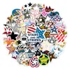 51 Adesivos Culturais e Criativos Criativos com Tema Estelar para Decoração DIY, Papelaria, Caderno, Capa de Celular, Atacado, Transfronteiriço