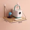 Soporte para Proyector Sin Taladrar Mesita de Noche Montado en Pared Almacenamiento Estante de Pared para Sala de Estar Bandeja Colgador para Proyector del Hogar