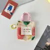 Bolsa para Auriculares Pequeña Fresca Floral Estilo Coreano Mini Diseño de Nicho Bolsa de Almacenamiento Anti-Caídas y Anti-Rozaduras Cubierta Protectora para Auriculares Bluetooth