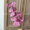 Decoración de Mesa Escandinava de Falenopsis de 9 Cabezas Impresa en 3D Película Floral de Boda Flor Artificial de Falenopsis Accesorios para Fotografía