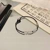 Nueva pulsera tejida con mariposa de plata rota de estilo retro chino 2023, nuevo diseño de nicho, estilo artístico, joyería de mano