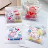 Bolsa engrosada de dibujos animados lindos autocierre con cremallera para guardar pulseras y mascarillas, bolsa de embalaje portátil a prueba de humedad, especialmente diseñada para vendedores ambulantes
