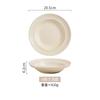 Cuenco y plato estilo crema, aptos para vajilla de color bajo esmaltado para el hogar, juego completo de cuencos de cerámica de alto valor cromático, platos y platos al por mayor.