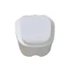 Caja para Dentadura Dental, Caja para Retenedor, Caja para Brackets, Caja de Almacenamiento de Dientes con Malla Tipo Dividido, Caja para Dentadura Completa