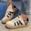 Zapatos Blancos de Mujer 2023 Nuevo Otoño Diseño Nicho Suela Gruesa Retro Zapatos Aumentados Moda Deportivos Casuales