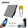 Interruptor Inteligente Wifi Tuya Ruso Panel de Vidrio Templado Aplicación de Voz Marusya Interruptor de Fuego Cero Único