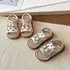 Sandalias para Niña Verano Nuevo Estilo Zapatos de Princesa con Pedrería Moda para Bebé Zapatos de Baile Suave Suela Zapatos de Playa
