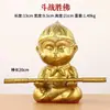 Pequenos ornamentos de rei macaco Enfeites de rei macaco de cobre Lutando contra o coração de Buda para Buda Decoração de mesa para casa e carro