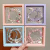 Pulseras para Niños, Exquisitas Pulseras de Perlas para Niñas, Pulseras de Juguete para Casa de Juegos de Niñas Pequeñas, Pulseras de Cristal para Mujeres, Regalos