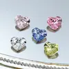 Dongzhou Diamante para Unhas 10*8.8mm Coração Geométrico Fundo Pontiagudo Diamante DIY Brincos Joias Diamante Brilhante Decoração de Unhas Diamante