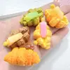Popsicle de Cuerno Simulado Pegamento de Crema para Pan Accesorios Decorativos de Resina para Llavero Diadema Pasador Teléfono Móvil Refrigerador