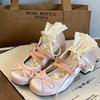 Sapatos Femininos Estilo Francês Bico Redondo 2025 Primavera e Outono Novos Salto Bloco Boca Rasa Estilo Chanel Versátil Fivela Sapatos Mary Jane