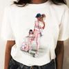 Primavera verão verão novo gato letras simples moda camiseta uma geração de feminina manga curta camiseta feminina verão